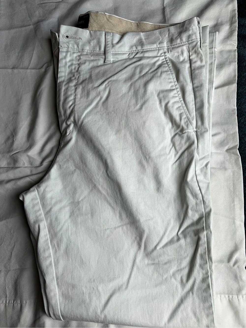J.Crew Men's Cotton White Chinos